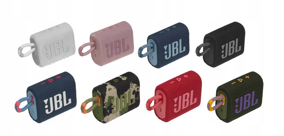 Oryginalny Głośnik przenośny JBL GO 3 ECO Niebiesko pomarańczowy 4,2 W Hit