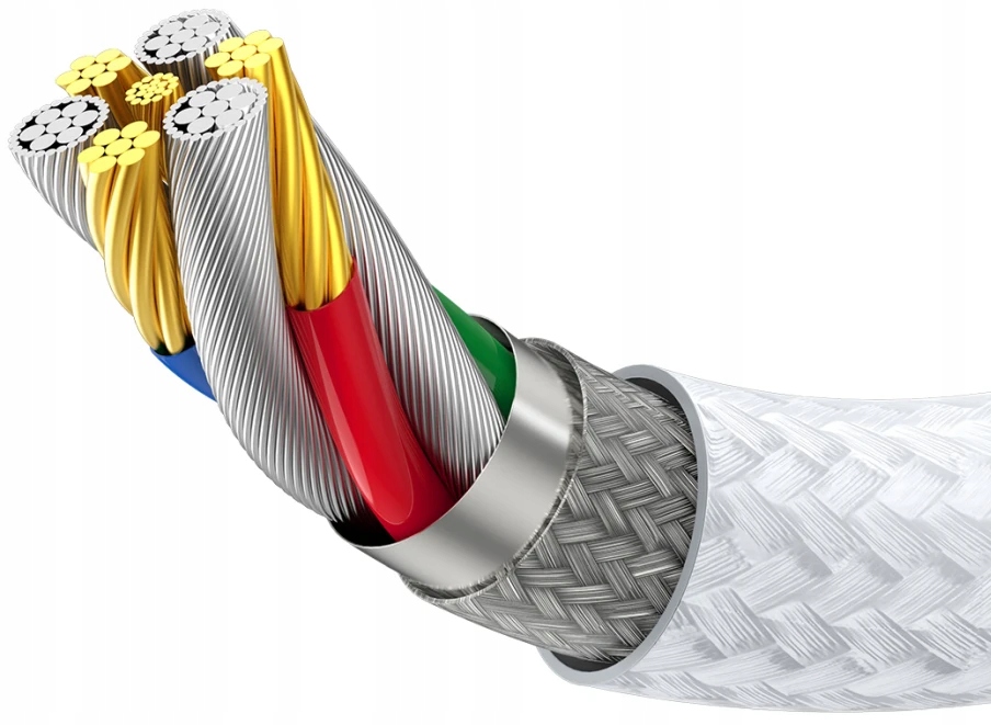 Kabel Korgy USB typ C - USB typ C 1,2 m biały