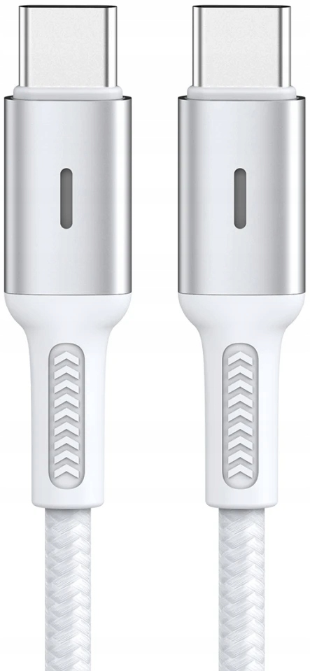Kabel Korgy USB typ C - USB typ C 1,2 m biały