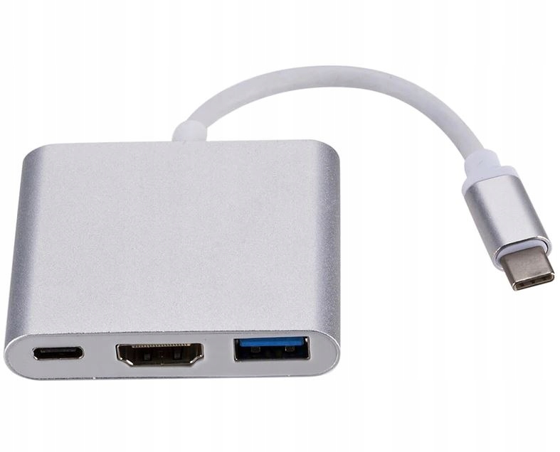Adapter HDMI z USB C i USB 3.0