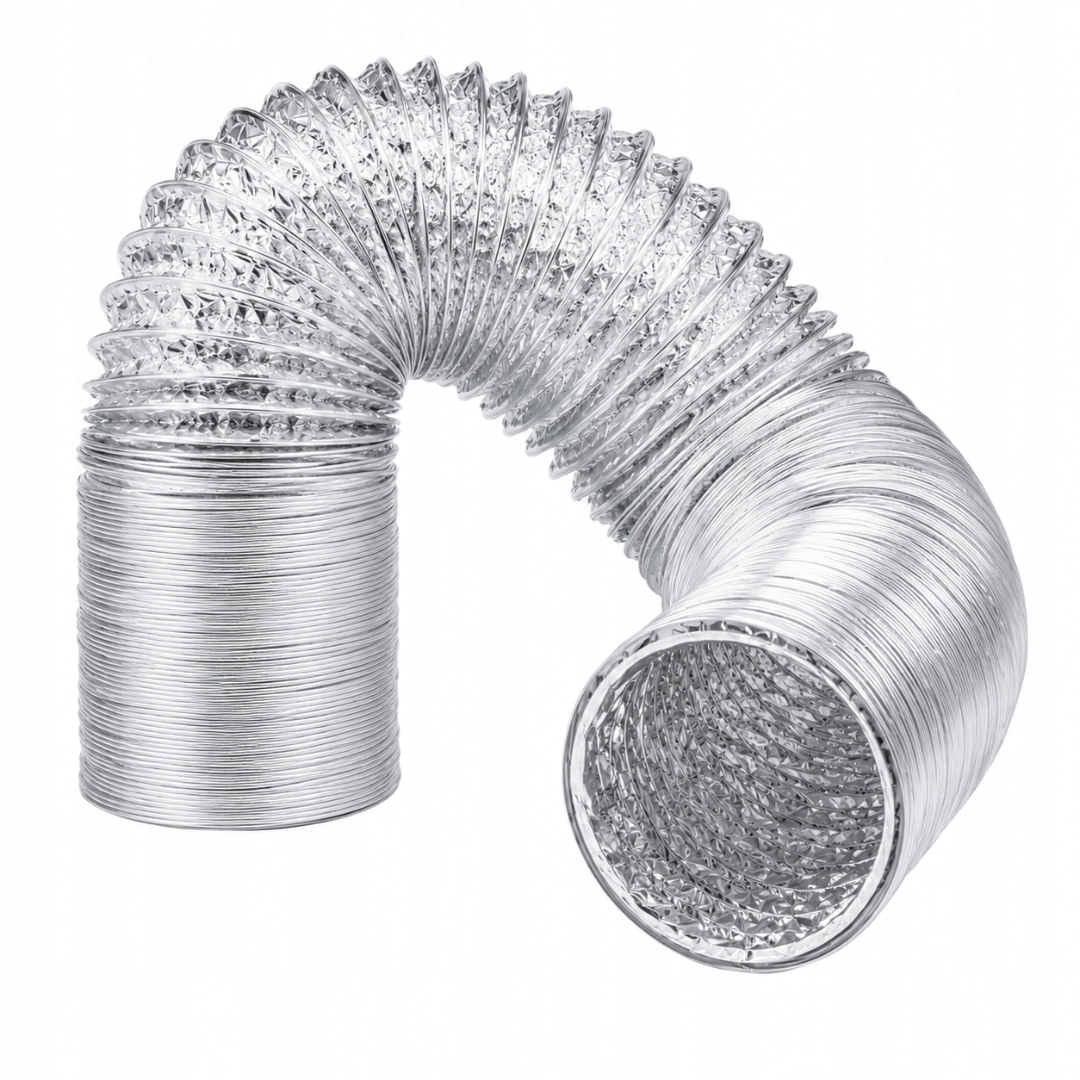 Rura wentylacyjna elastyczna 10 m, srebrna, 100 mm, aluminium/PVC