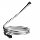 Wąż prysznicowy PVC 125 cm, srebrny, obrotowy 360°