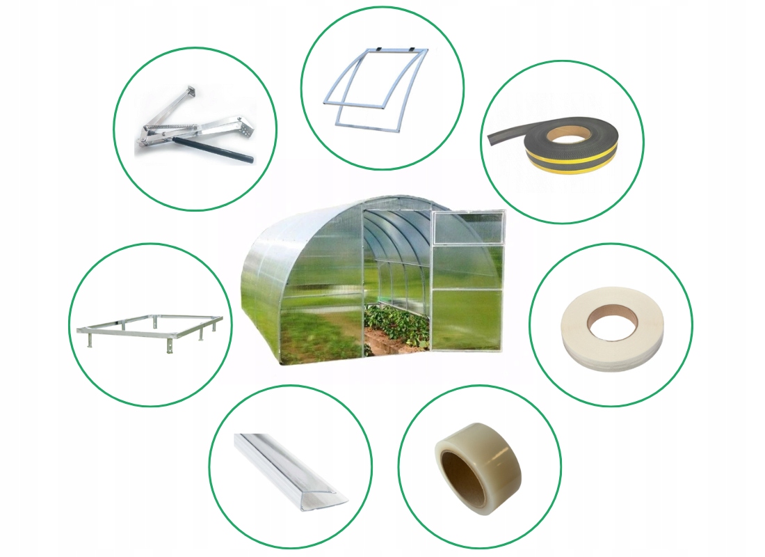 Szklarnia STANDARD Plus 20x20 3х3m 4mm