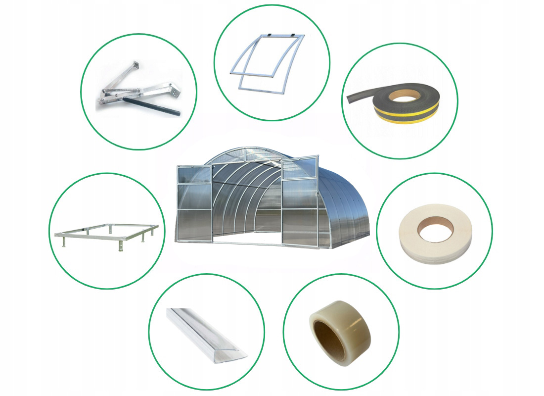 Szklarnia Mocna MAXI 40x20 4x10m 4mm