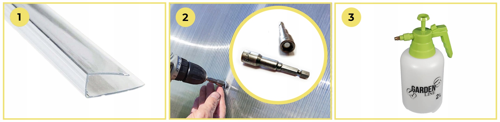 Szklarnia STANDARD Plus 20x20 3х3m 4mm