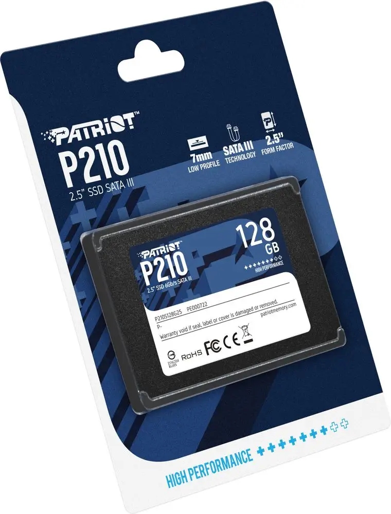 PATRIOT Dysk SSD 128GB P210 450/430 MB/s SATA III 2.5 — zdjęcie 5