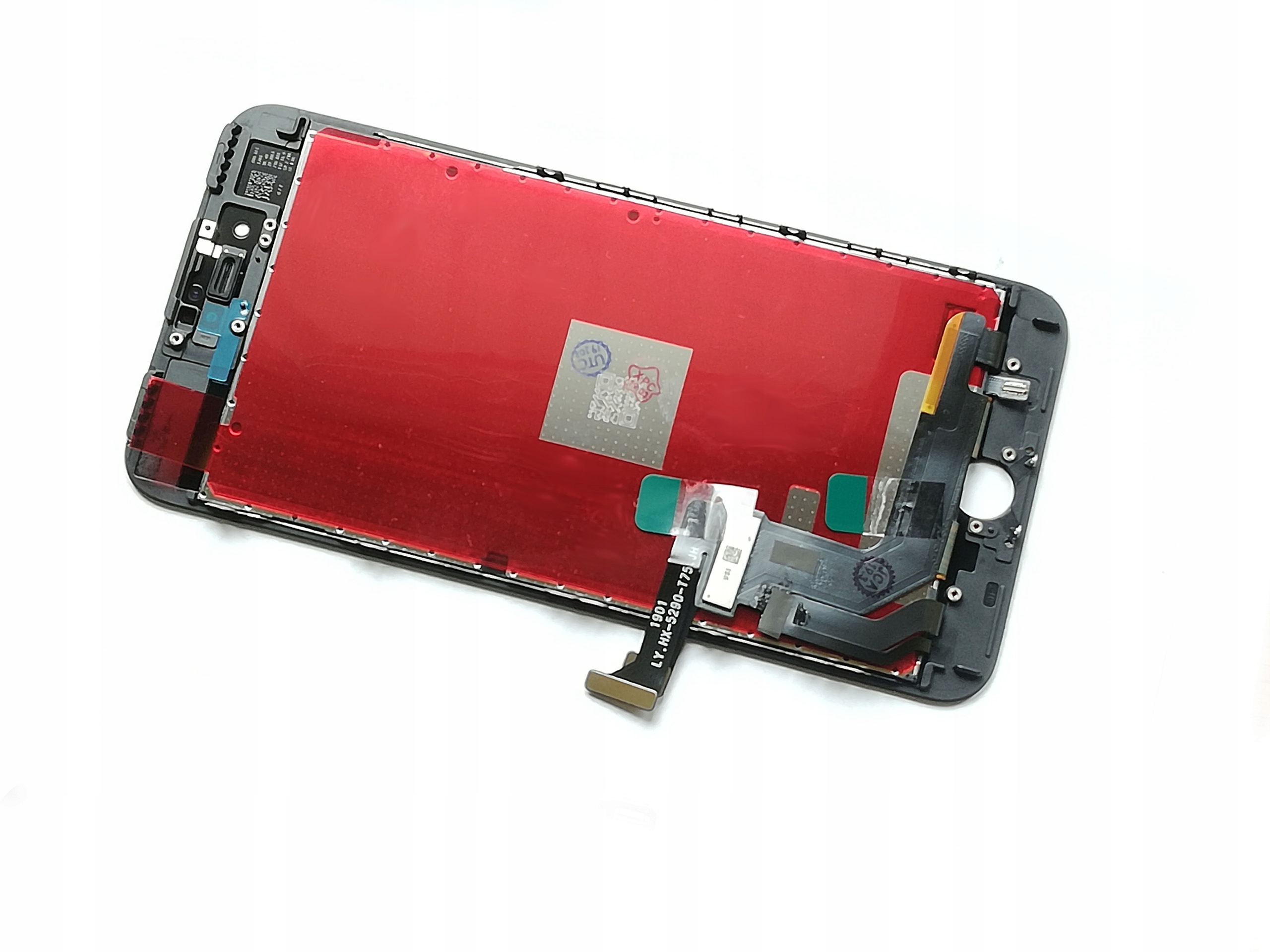 WYŚWIETLACZ LCD SZYBKA DOTYK PASUJE DO IPHONE 7 PLUS A1661 A1784 CZARNY — zdjęcie 3
