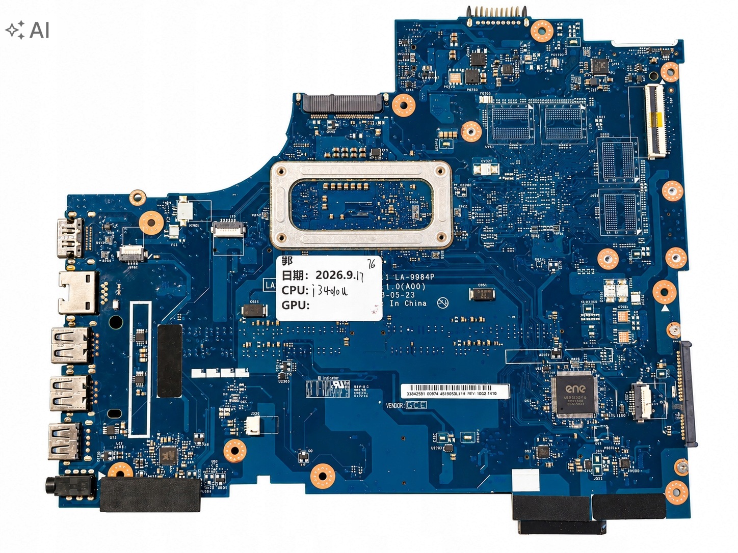 PŁYTA GŁÓWNA LA-9984P I3-4010U DDR3L UMA — zdjęcie 2
