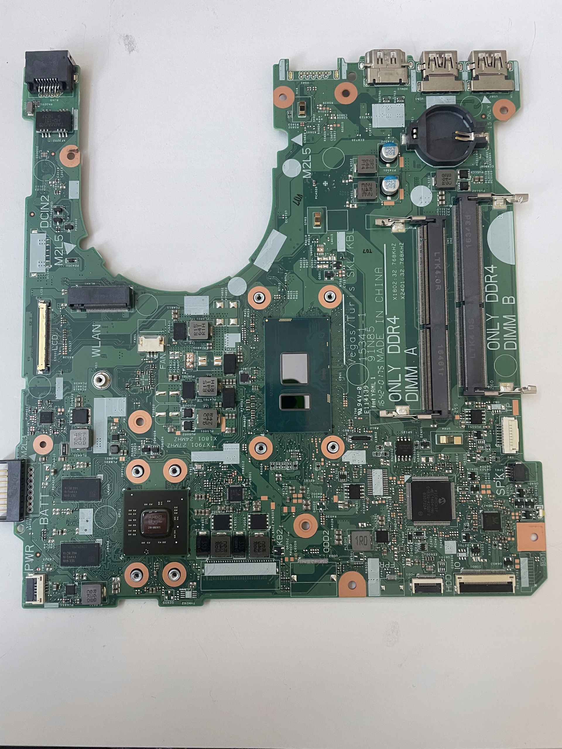 Płyta główna laptopa DELL 15341-1 i7-7500U — zdjęcie 2