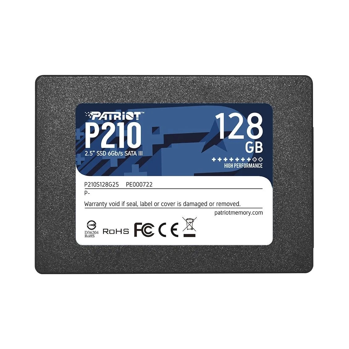 PATRIOT Dysk SSD 128GB P210 450/430 MB/s SATA III 2.5 — zdjęcie 2