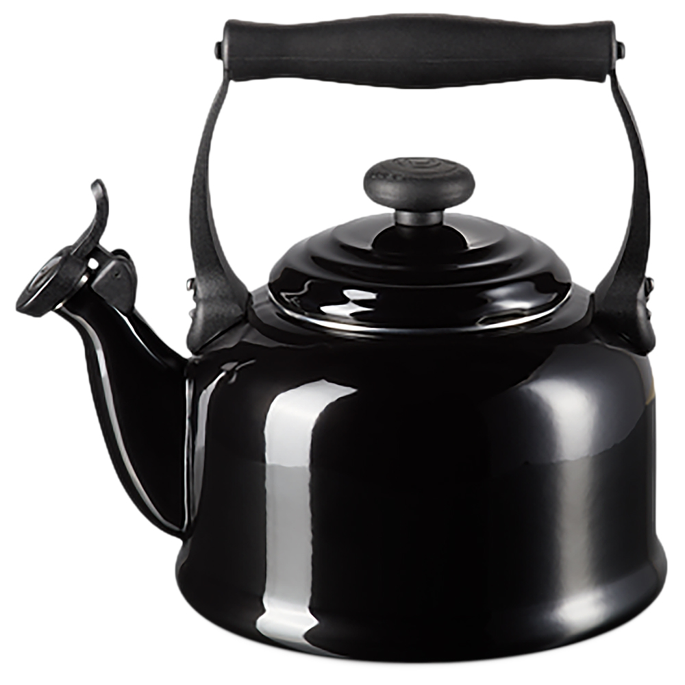 Le Creuset - Czajnik ze stali węglowej Traditional czarny - zdjęcie 1