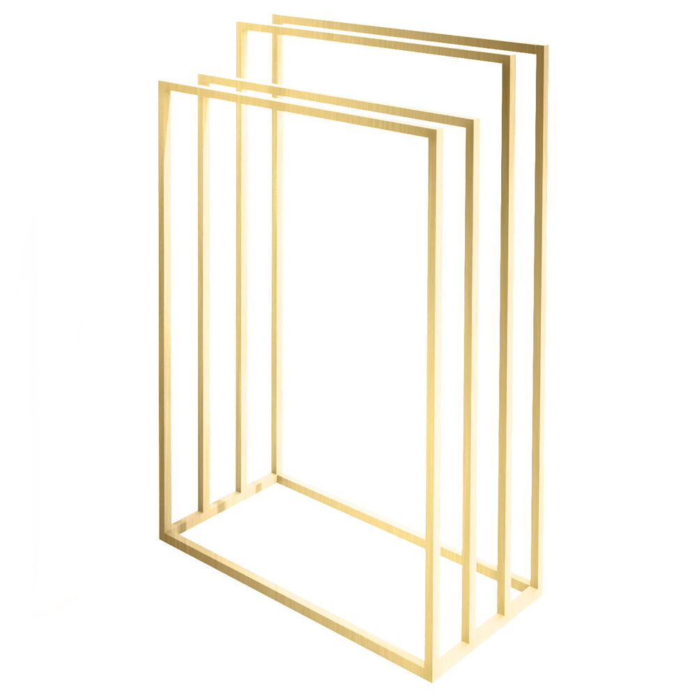 Wieszak na ręczniki Edalv stojący złoty - zdjęcie 1