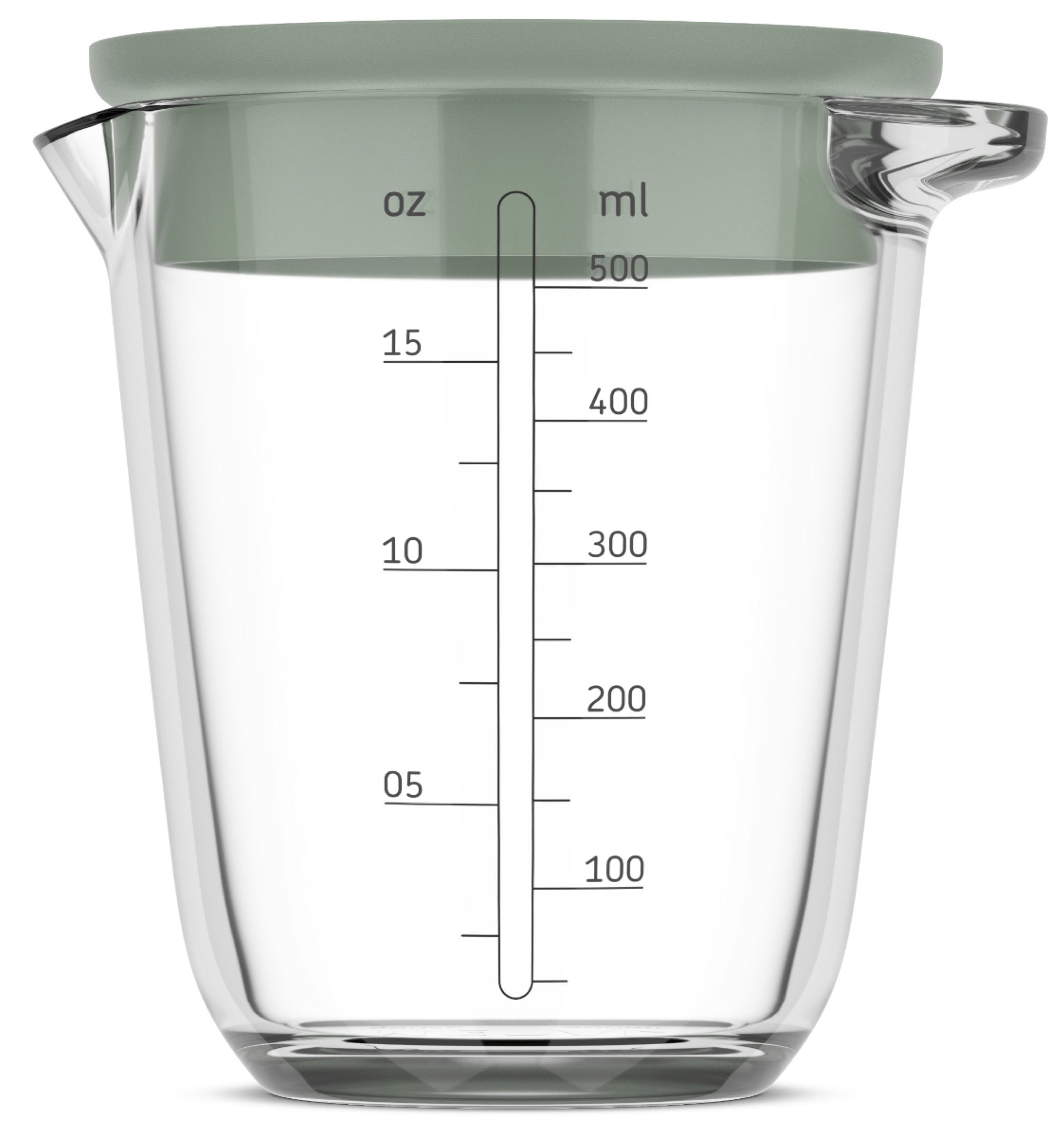 Dzbanek z miarką i pokrywką Chef It 500 ml zielony - zdjęcie 1