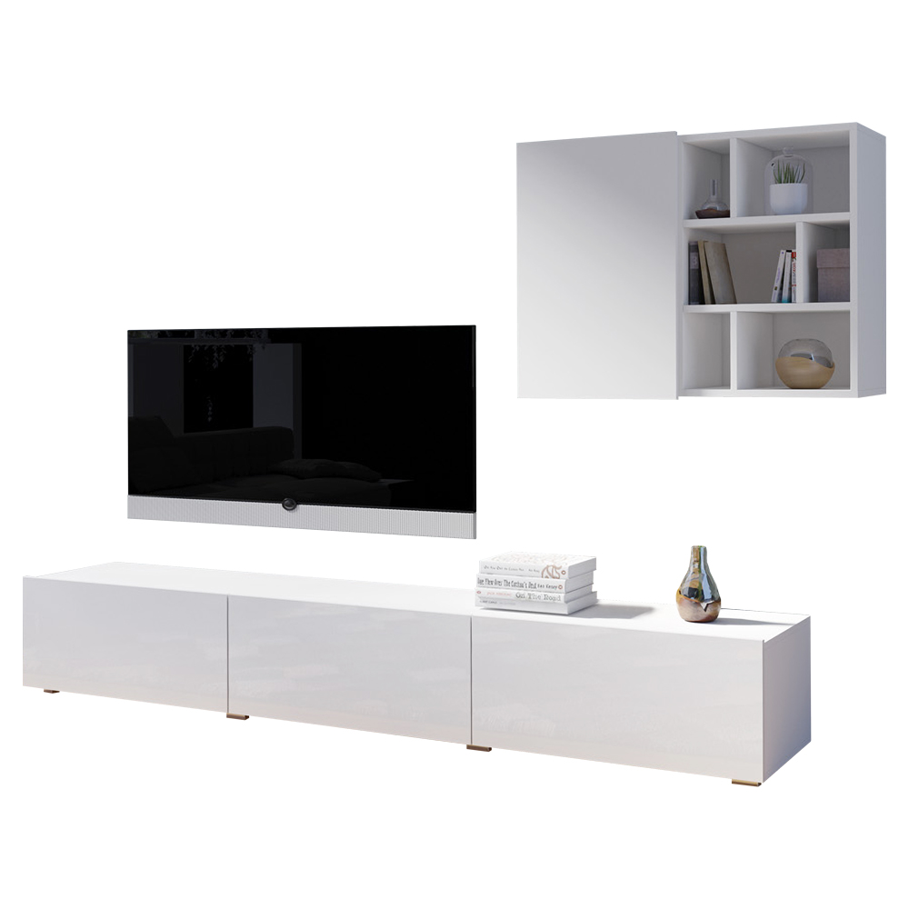 Meblościanka Aksel mała biała - zdjęcie 1