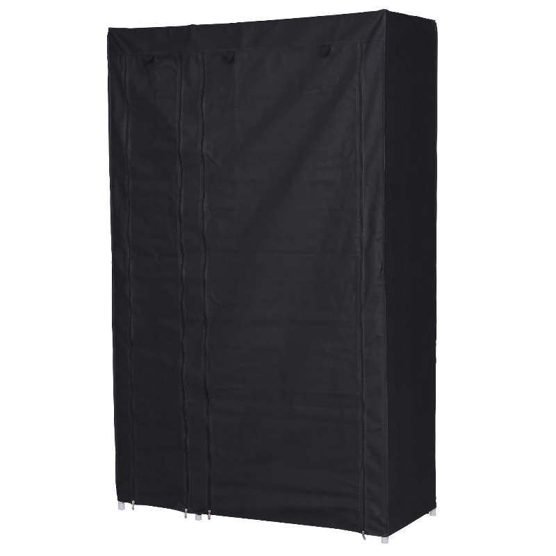 Szafa Tissu czarna z półkami - zdjęcie 1