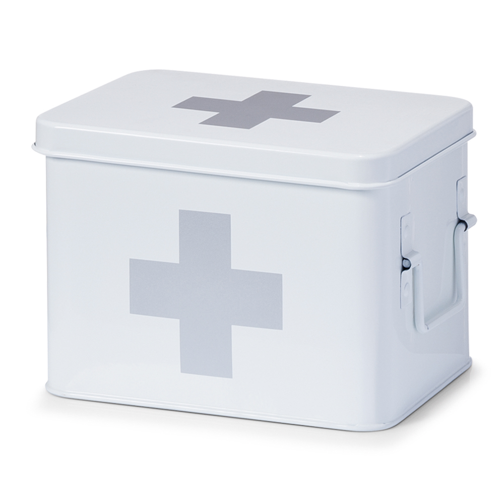 Apteczka Dozia z metalu biała - zdjęcie 1