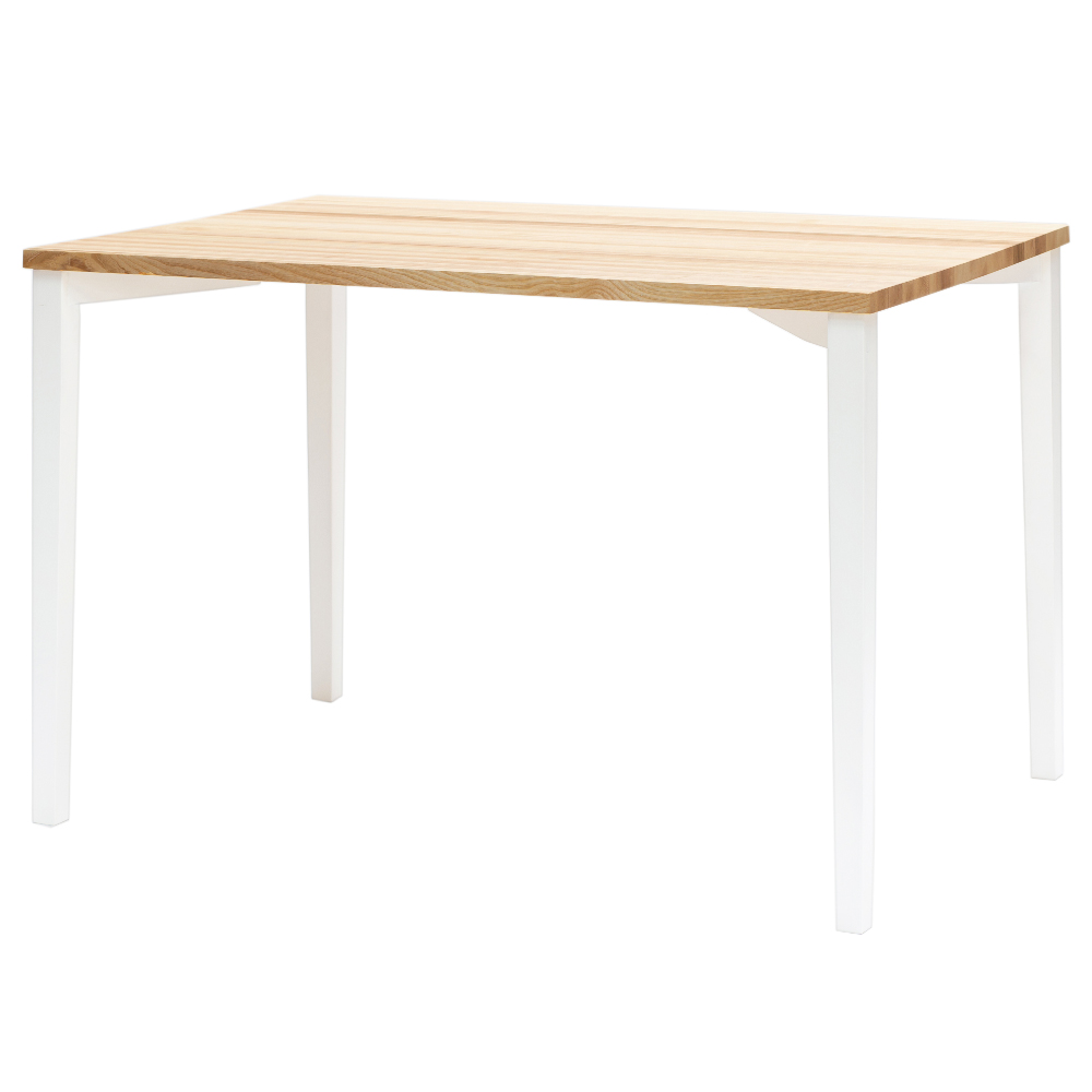 Stół do jadalni Triventi 120x80 cm białe kwadratowe nogi - zdjęcie 1