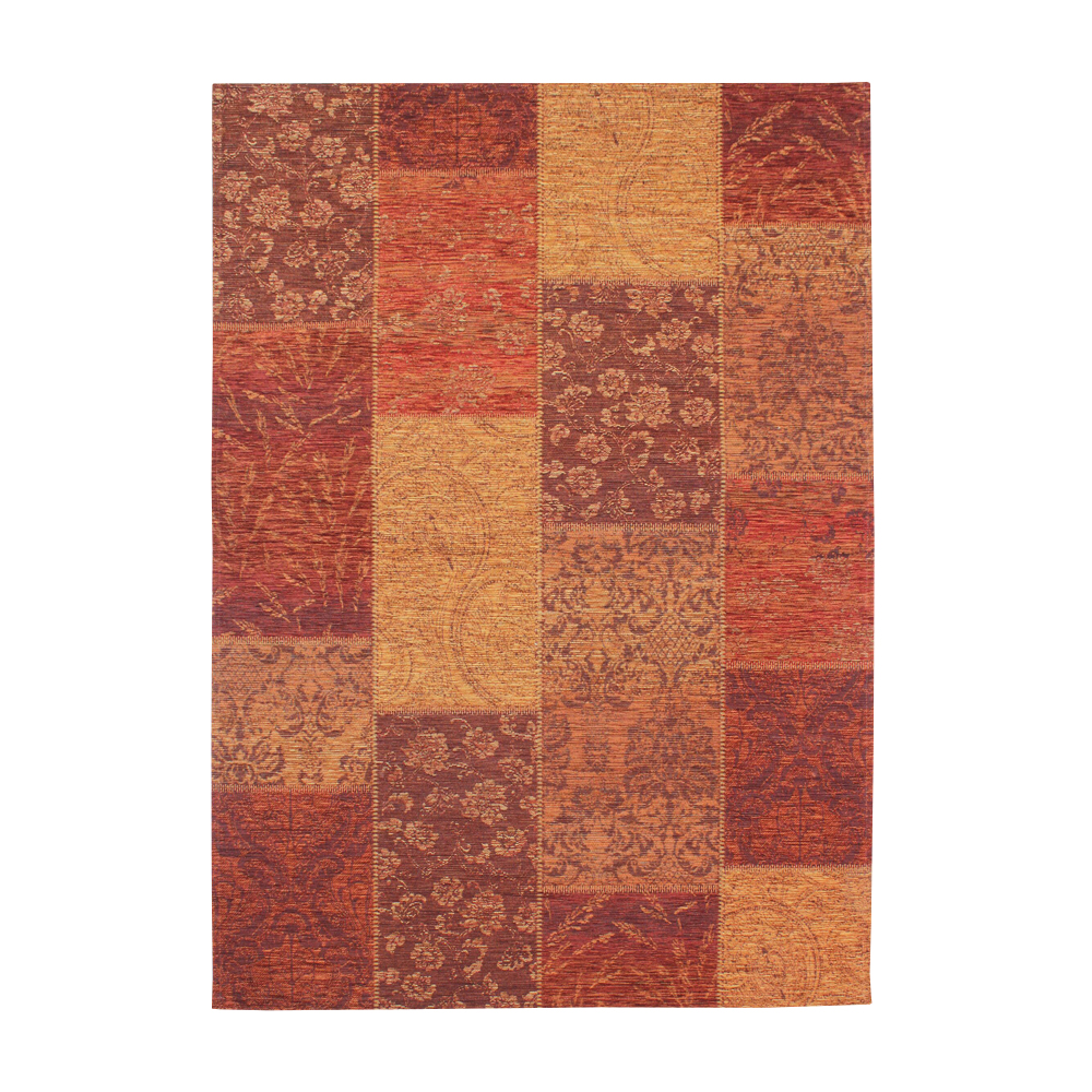 Dywan syntetyczny Patchwork Chenille terracotta - zdjęcie 1