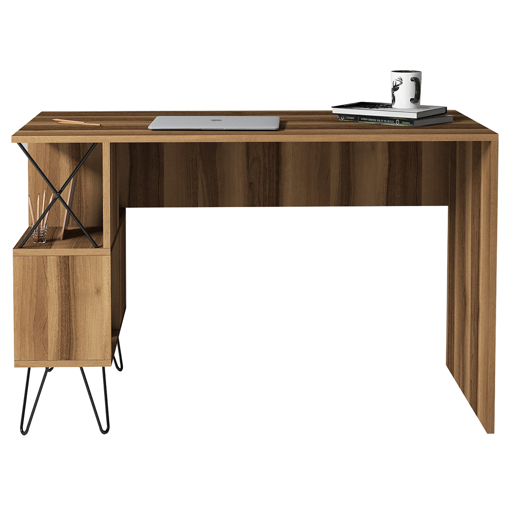 Biurko Belora 120x60 cm z regałem - zdjęcie 1