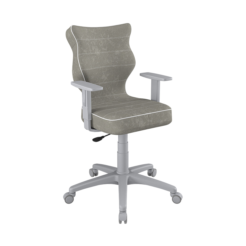 Krzesło biurowe młodzieżowe Duo szare na szarej podstawie rozmiar 5 - zdjęcie 1