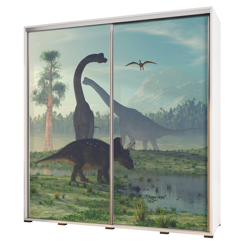 Szafa przesuwna Wenecja 205 cm Park jurajski - zdjęcie 1