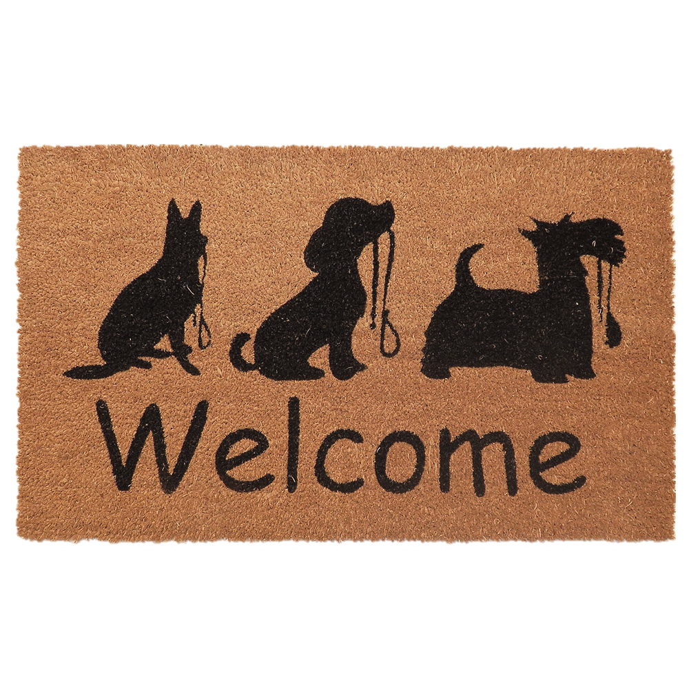 Wycieraczka do butów Gwen z motywem piesków 45x75 cm - zdjęcie 1