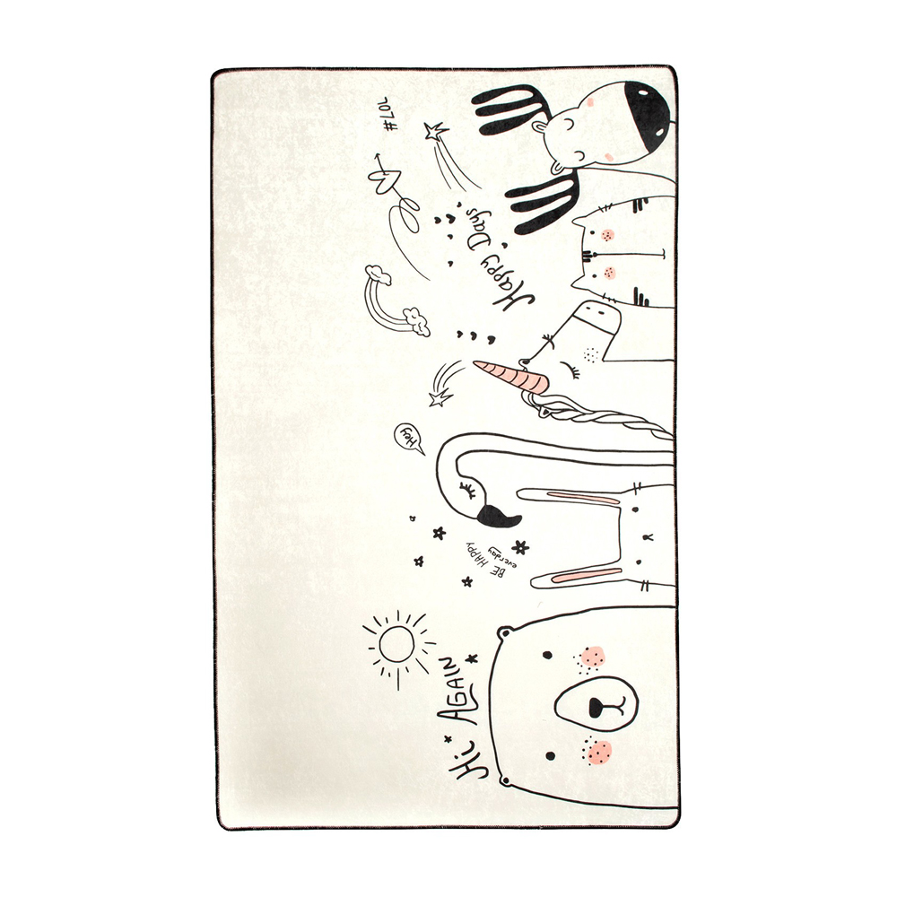 Dywan do pokoju dziecięcego Dinkley Be Happy 100x160 cm - zdjęcie 1