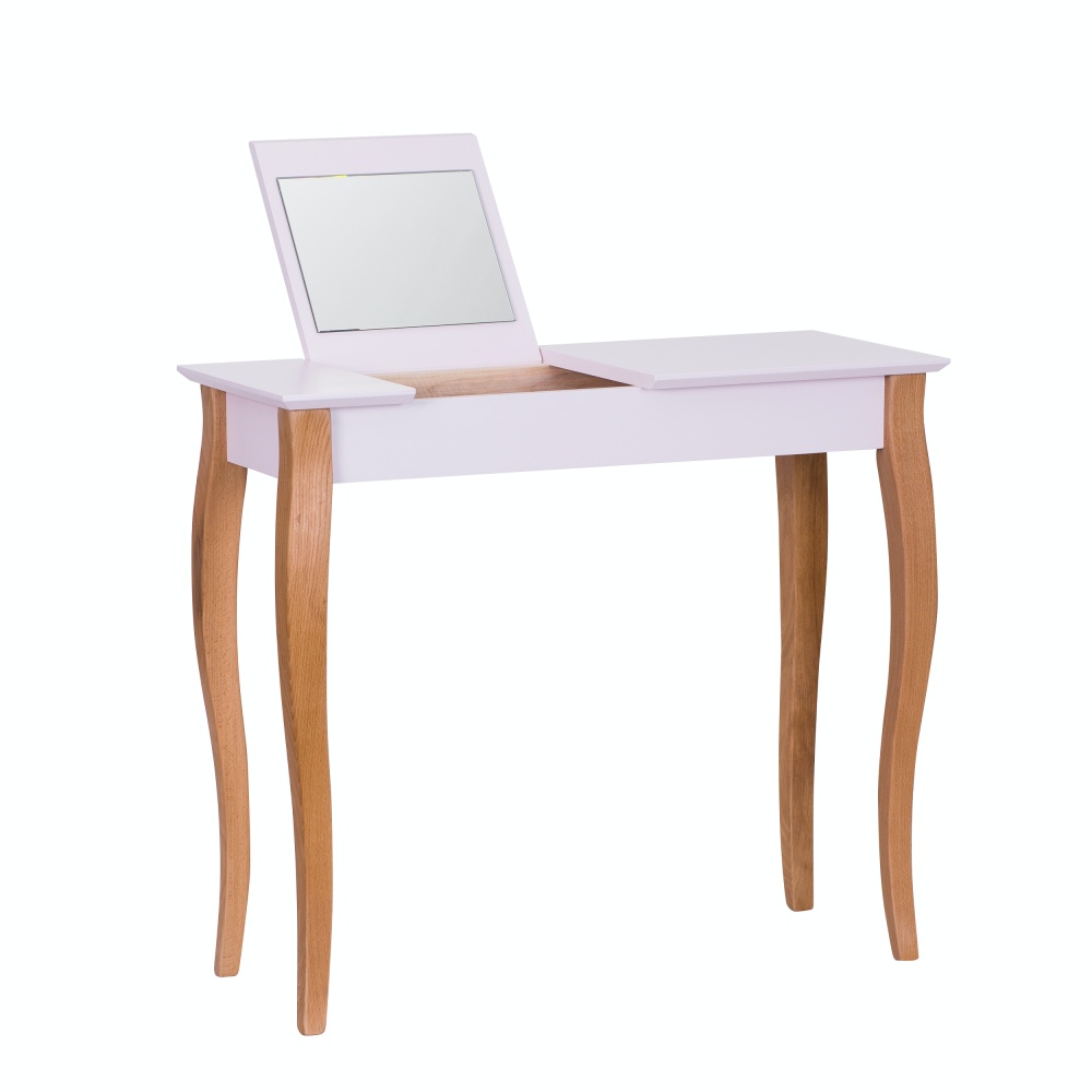 Konsola Lillo 85x35 cm z lusterkiem Jasnoróżowy - zdjęcie 2