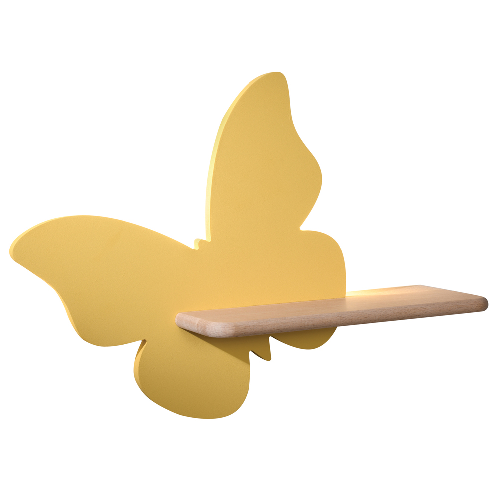 Kinkiet ścienny do pokoju dziecięcego Dreamie motyl żółty - zdjęcie 1