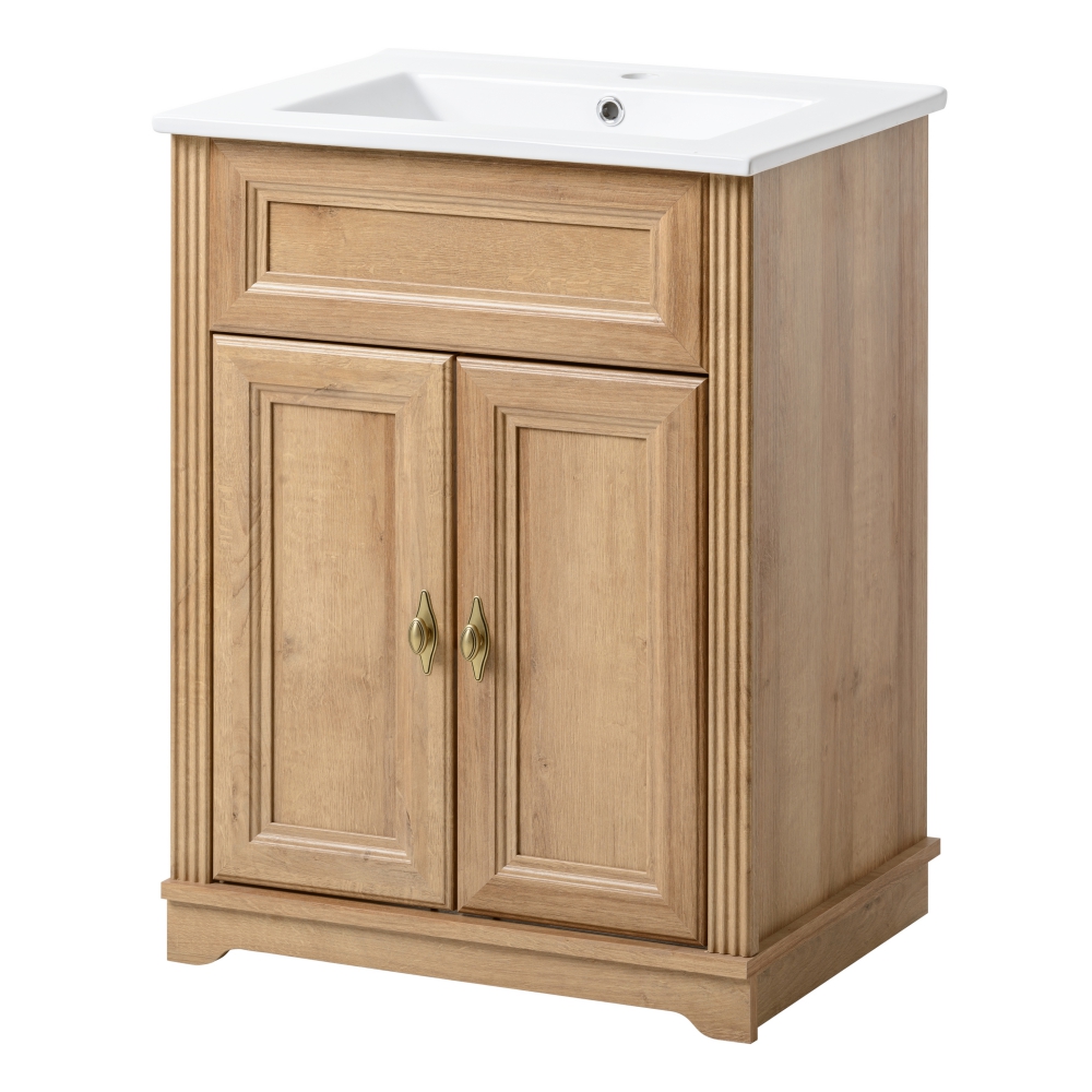 Szafka pod umywalkę Orsay dąb riviera 60 cm - zdjęcie 4