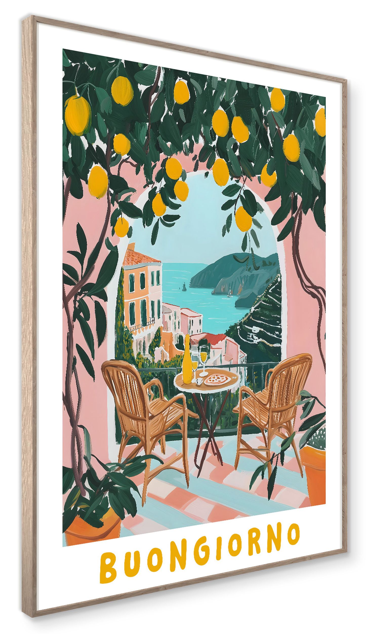 Obraz w ramie Balcony I 70x50 cm