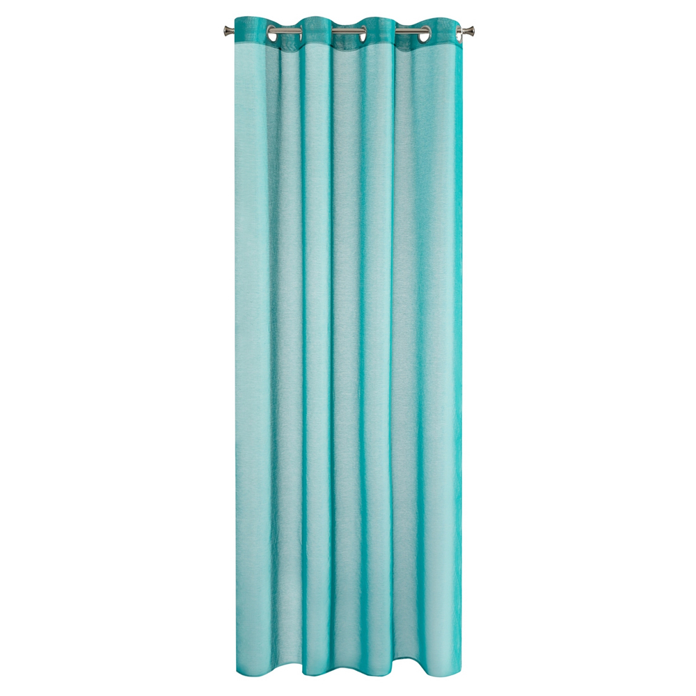 Firana na przelotkach Amahle 140x250 cm turkusowa - zdjęcie 1