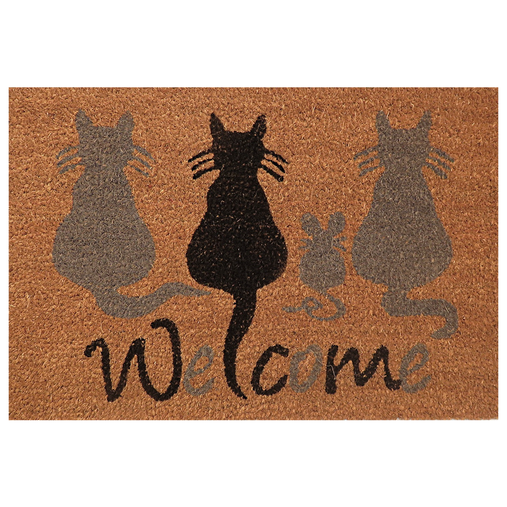 Wycieraczka do butów Gwen z motywem kotów 40x60 cm - zdjęcie 1