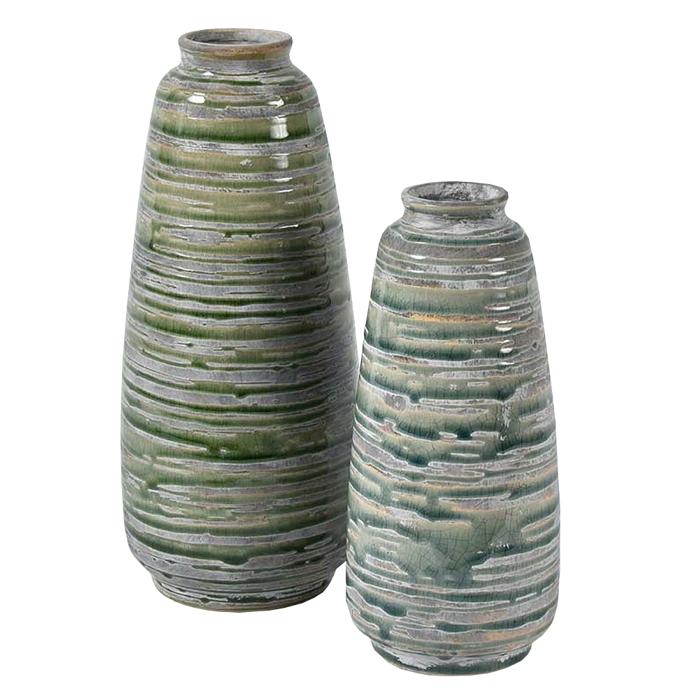 Wazon Horaxo zielony wysokość 25,5 cm - zdjęcie 1