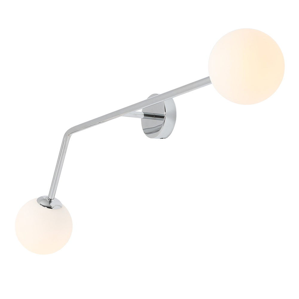 Kinkiet ścienny Mallantic x2 chrom poziomy - zdjęcie 1