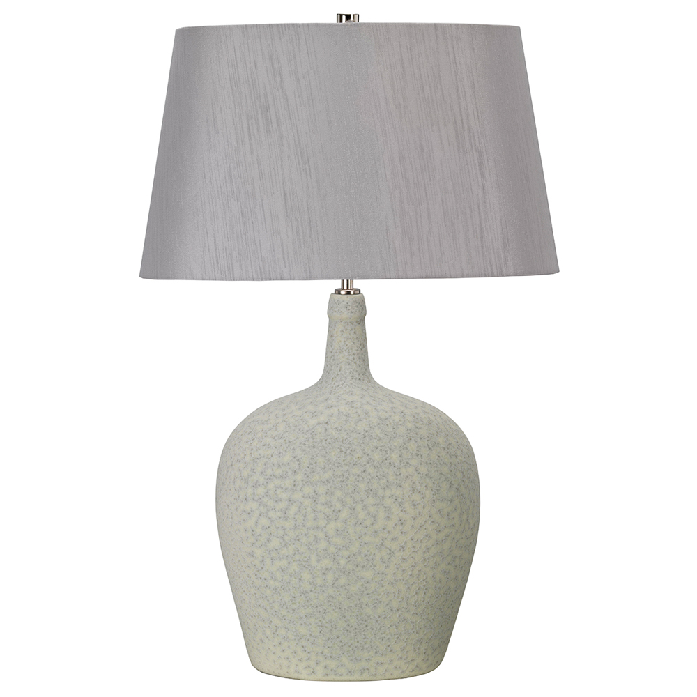 Lampa stołowa Lembie ceramiczna biała - zdjęcie 1