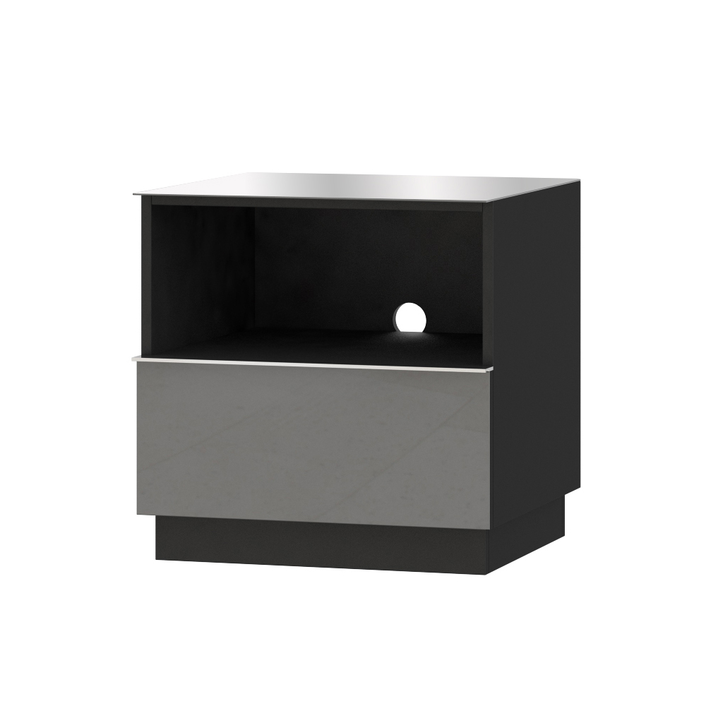 Szafka RTV Monterry 50 cm z szufladą szara - zdjęcie 1