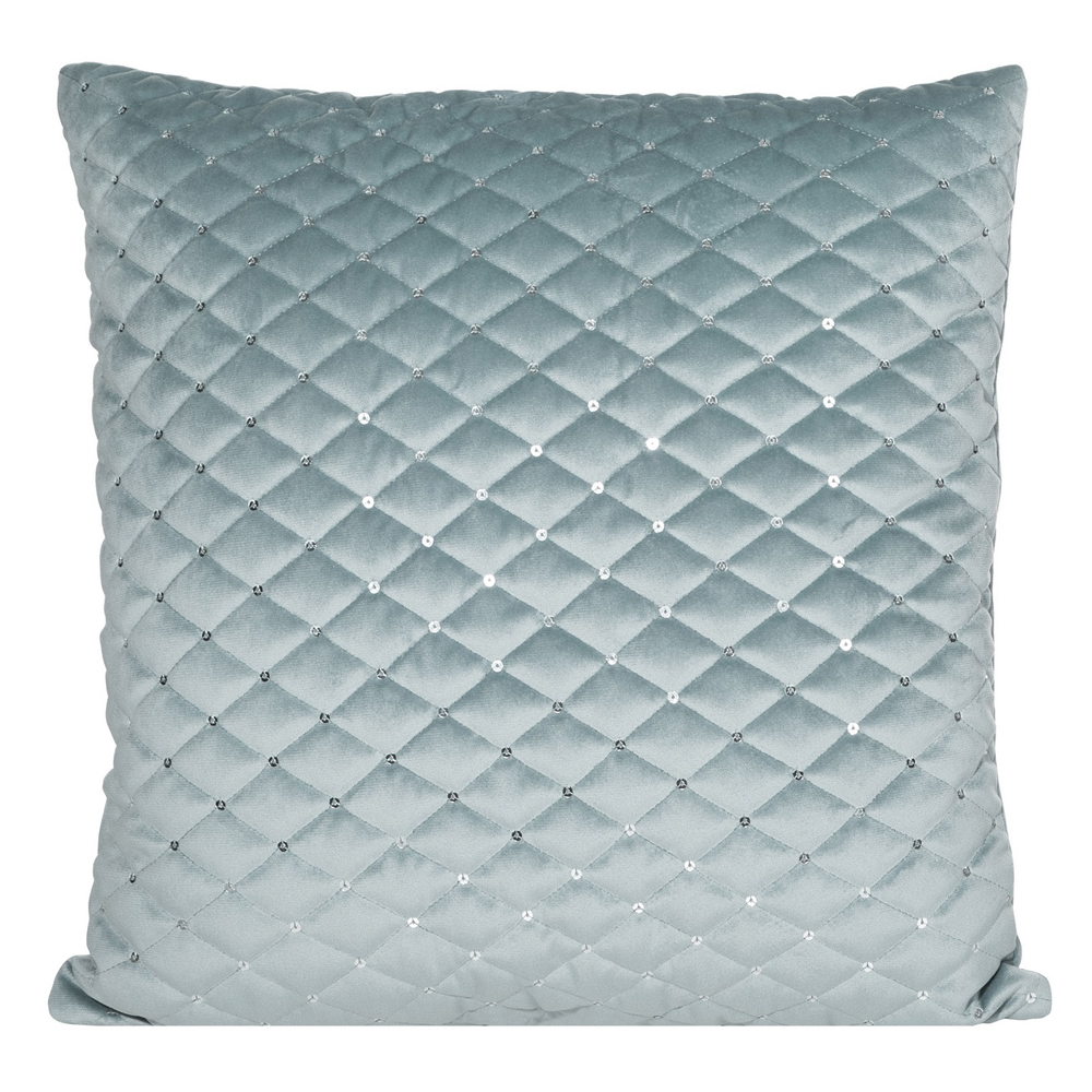 Poszewka na poduszkę Hardrin 45x45 cm welwetowa z cekinami - zdjęcie 1