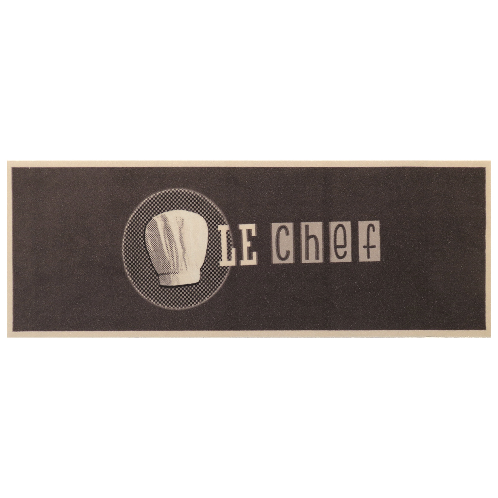 Dywanik do kuchni Nooris brązowy w stylu retro - zdjęcie 1