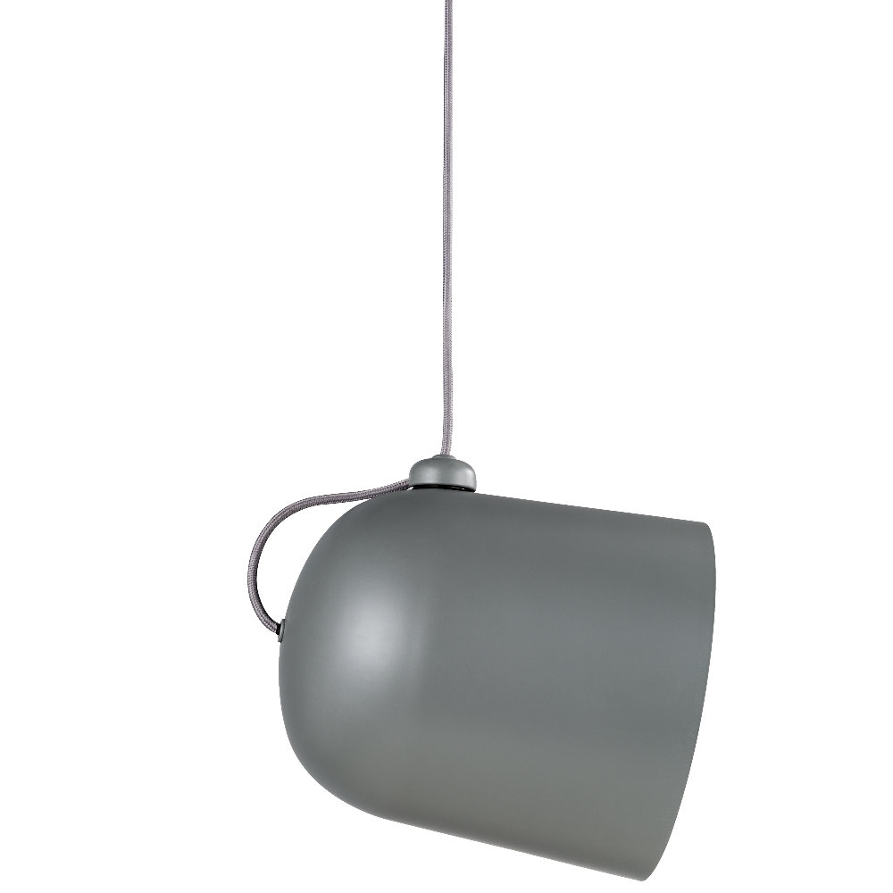 Lampa wisząca Angle 31,5 cm szary metalowy klosz - zdjęcie 1