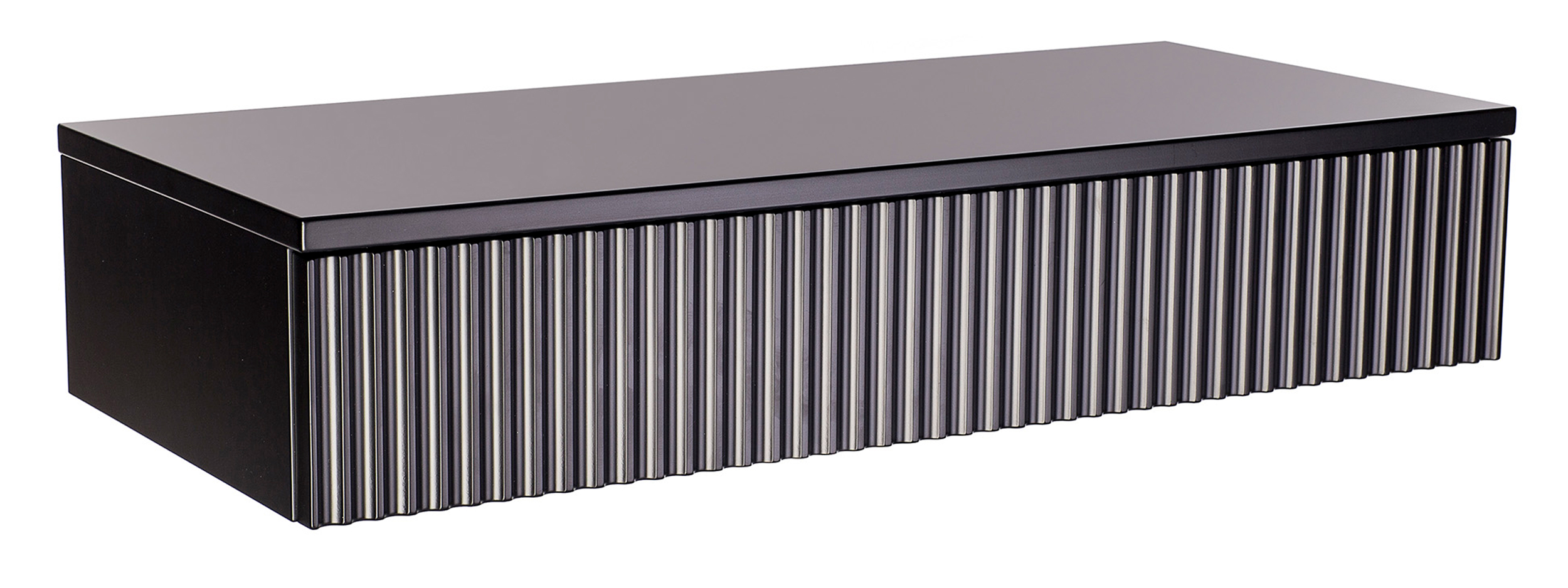 Toaletka Lonidos 70x35 cm wisząca czarna lamele - zdjęcie 1