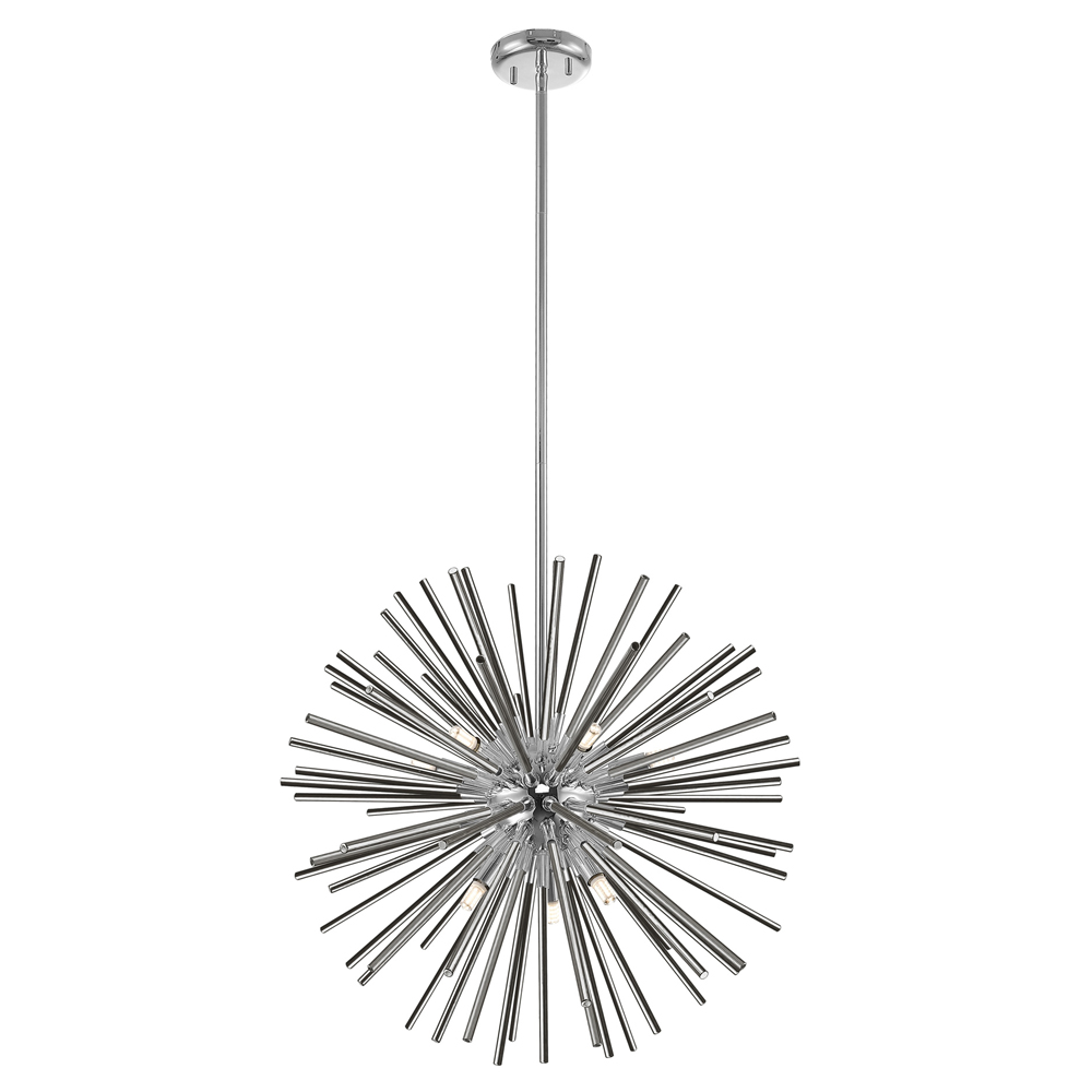 Lampa wisząca Ignazia srebrna średnica 60,2 cm - zdjęcie 1