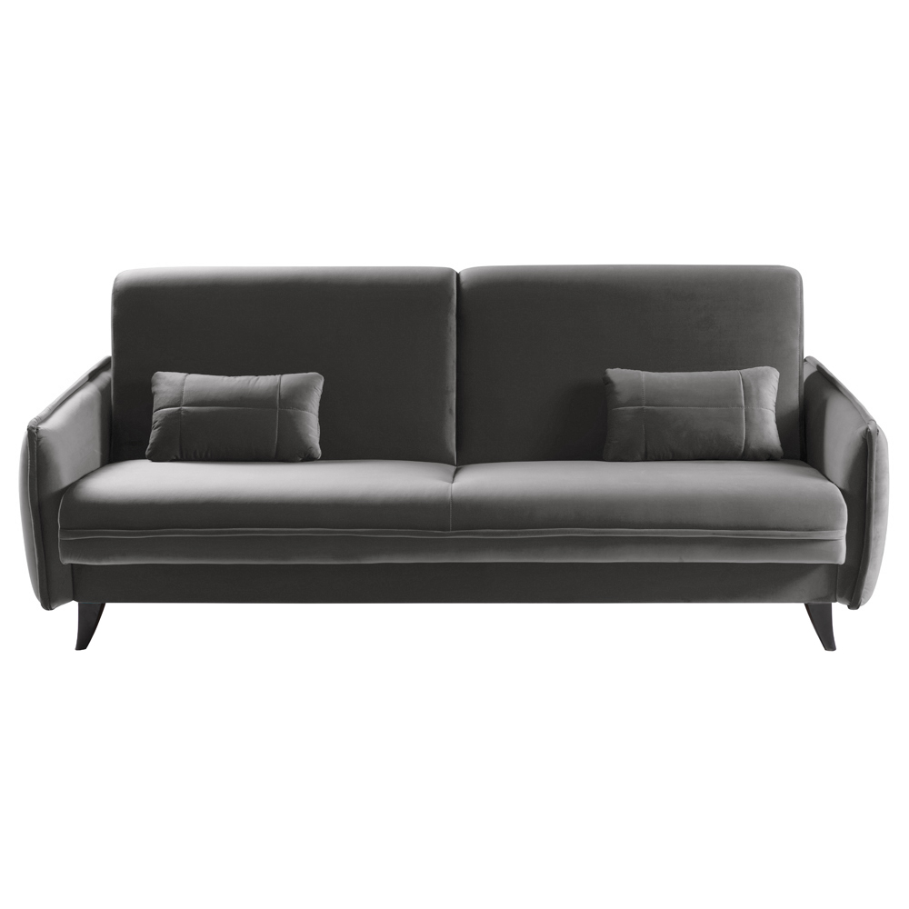 Wersalka rozkładana Mercantino 222 cm z pojemnikiem szara - zdjęcie 1