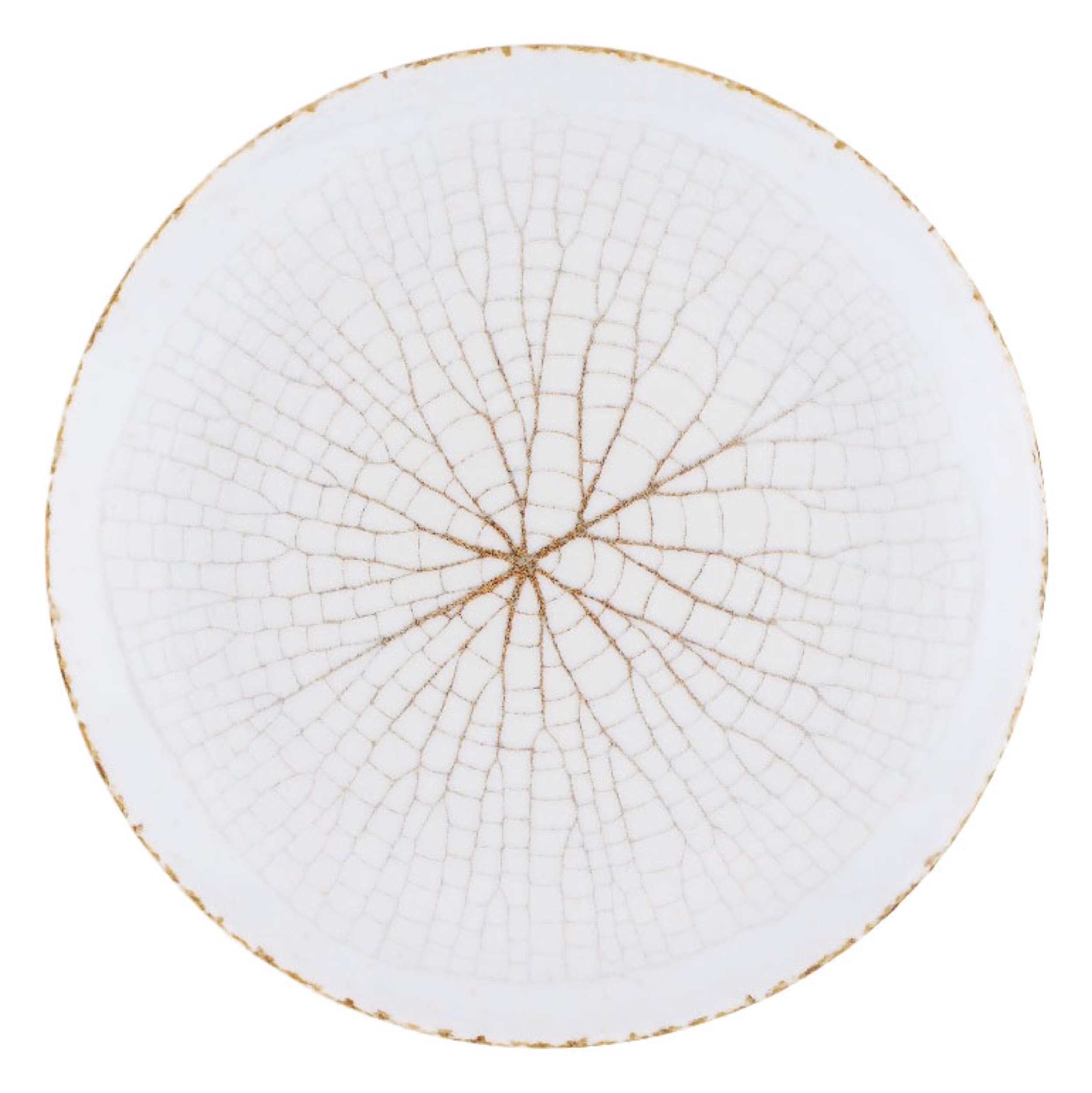 Talerz płytki porcelanowy Boss 20,5 cm biało-brązowy - zdjęcie 1