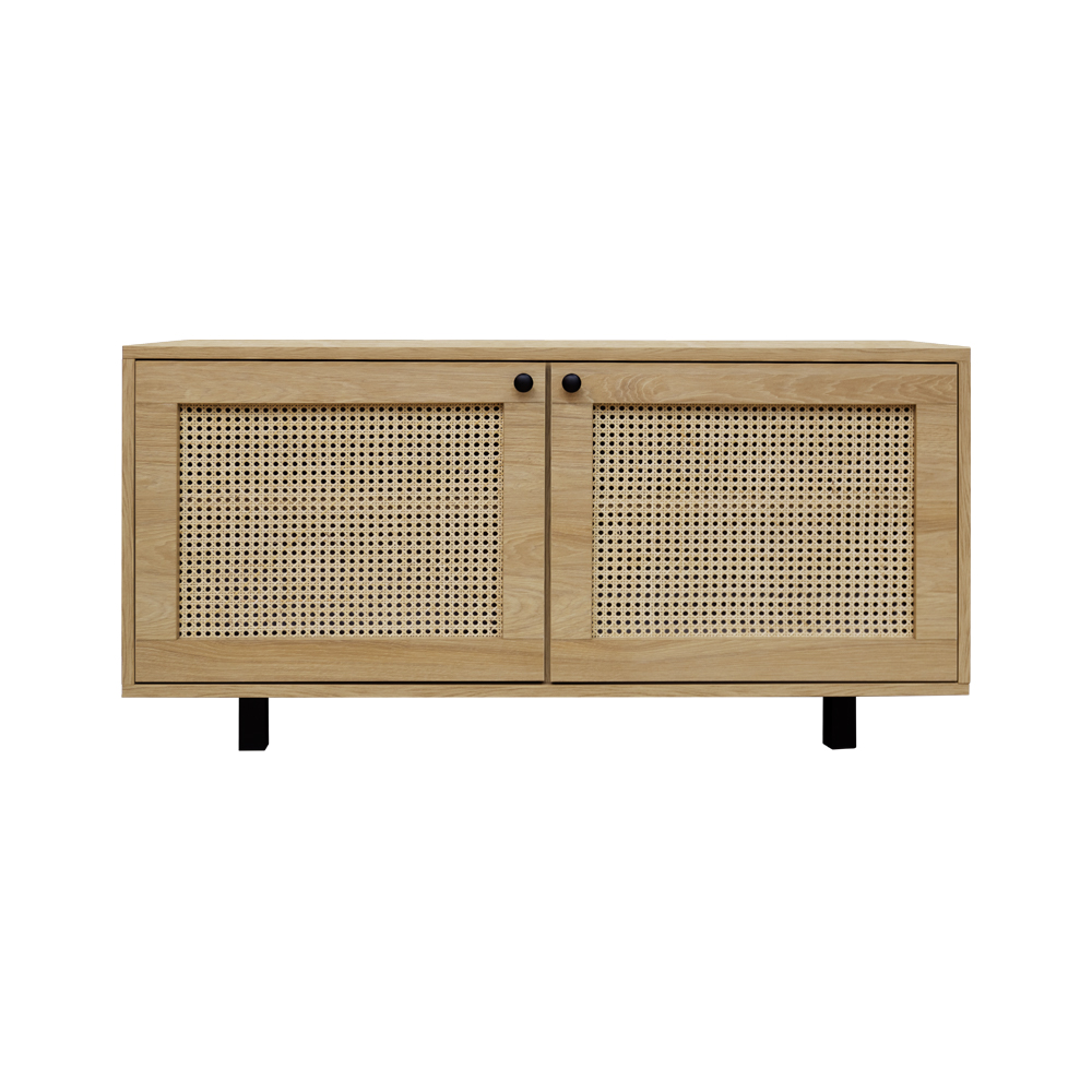 Szafka RTV Battleship rattanowa dwudrzwiowa - zdjęcie 1