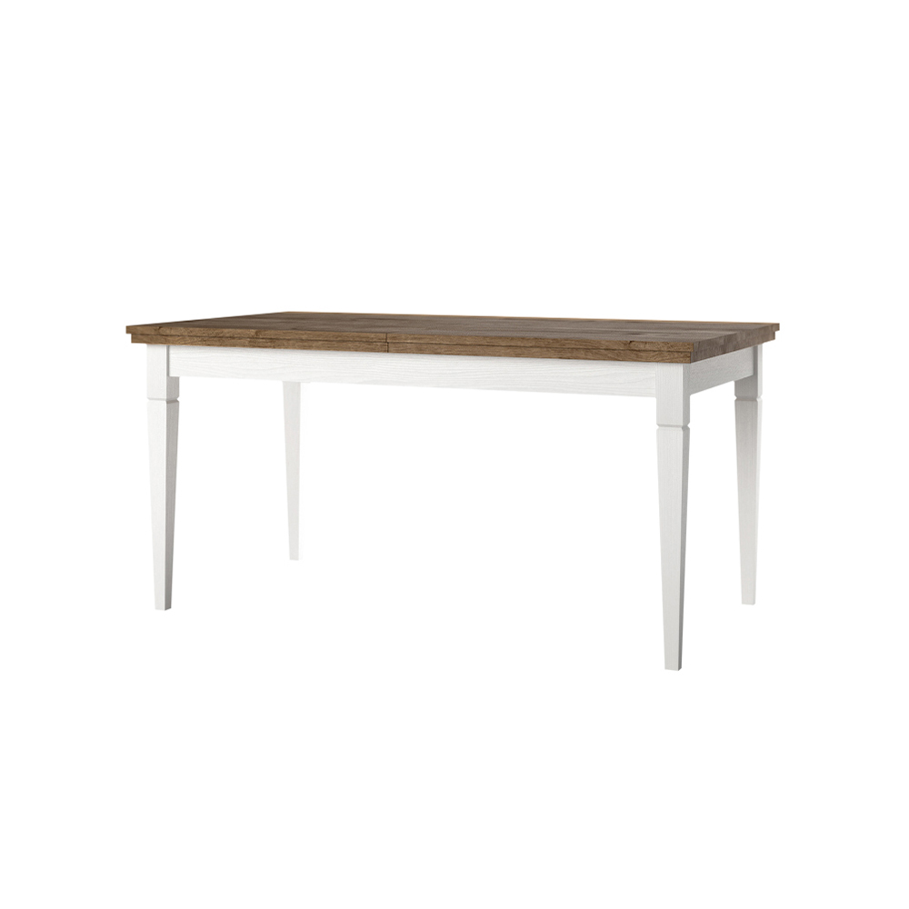 Stół rozkładany Euglia 160-240x90 cm jesion Abisko z blatem dąb Lefkas - zdjęcie 1