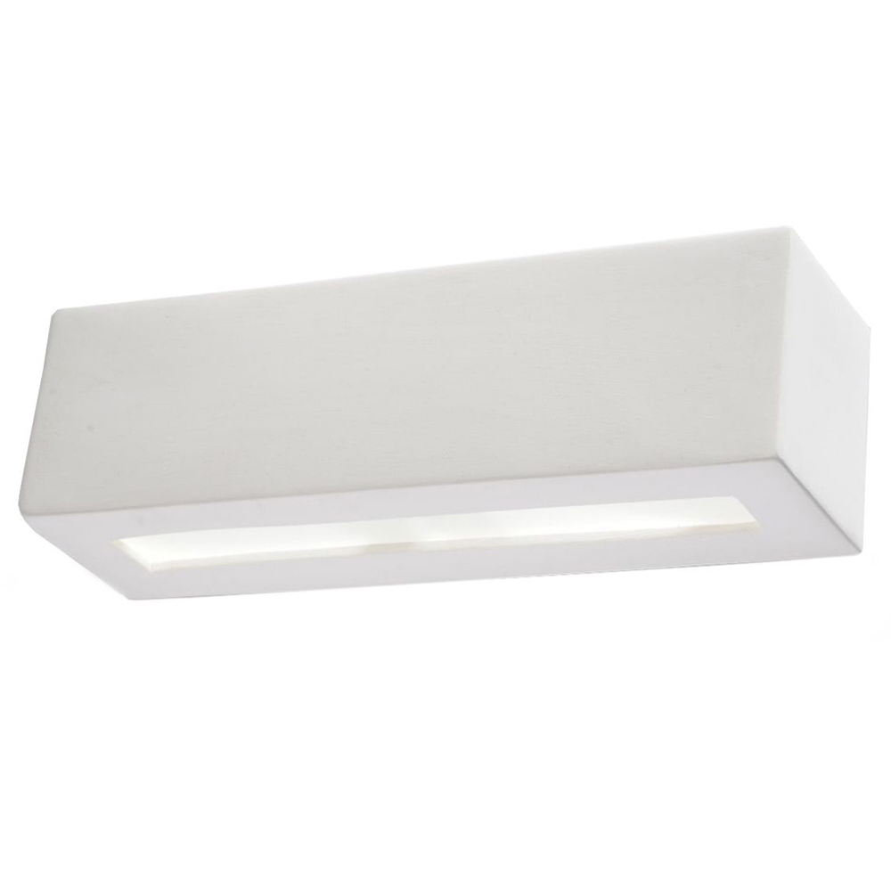 Kinkiet ścienny Gevon z ceramiki 32,5 cm biały - zdjęcie 1