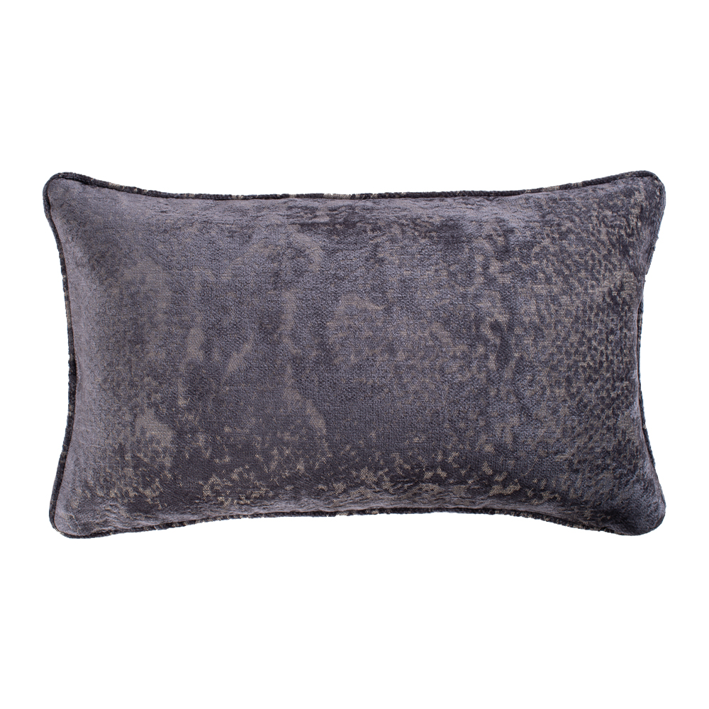 Poduszka dekoracyjna Broccolo 30x50 cm ciemnoszara - zdjęcie 1