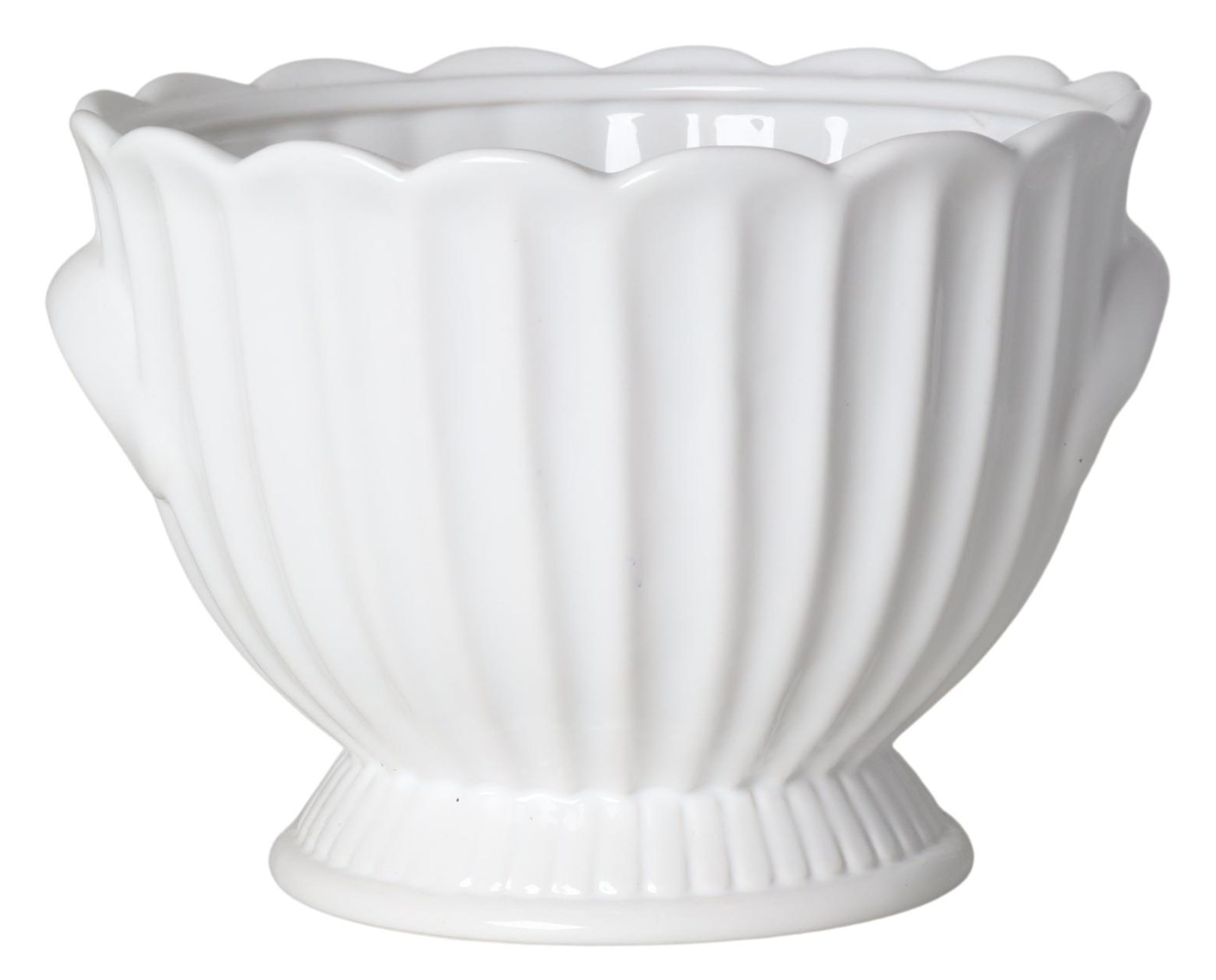Doniczka Attonic ceramiczna 23 cm biała - zdjęcie 1