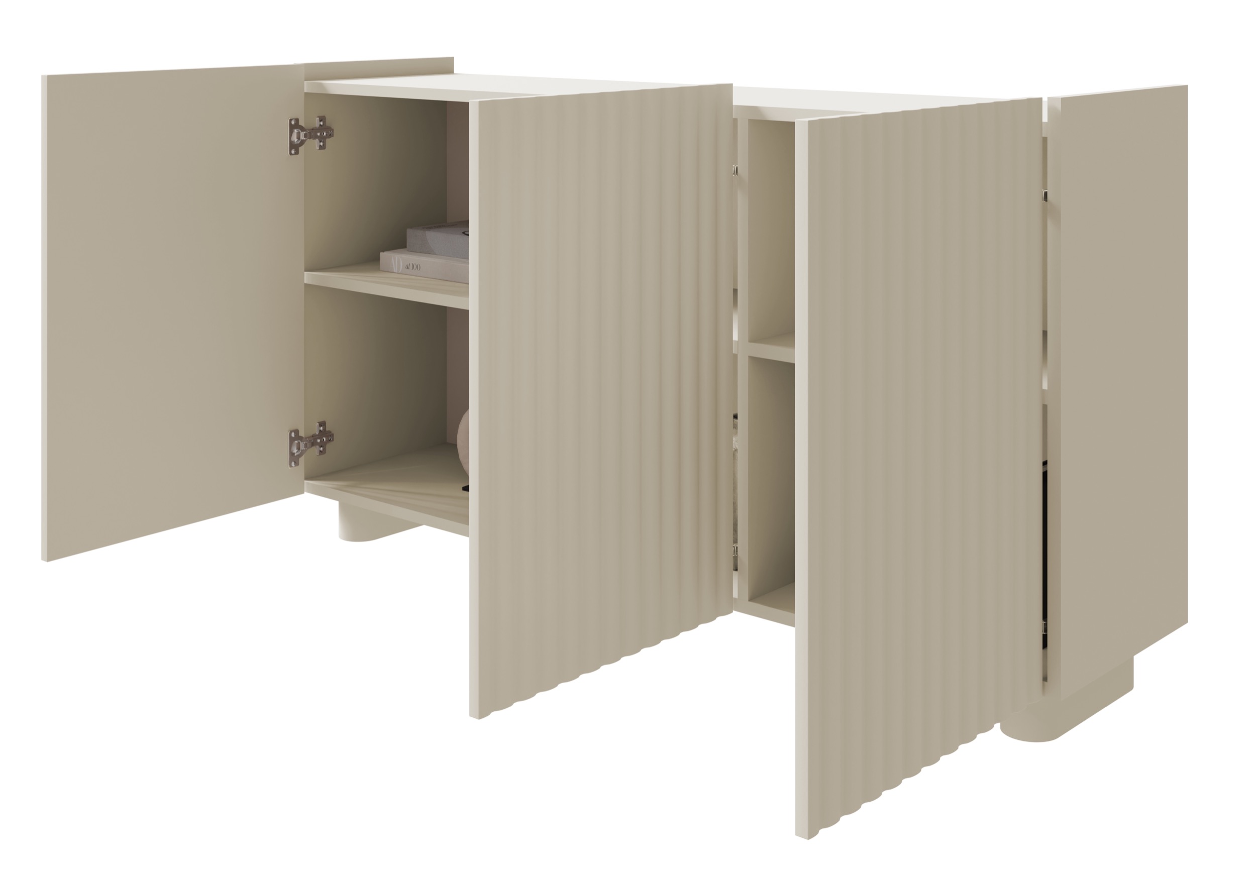 Komoda trzydrzwiowa Fiorra 144 cm kaszmir